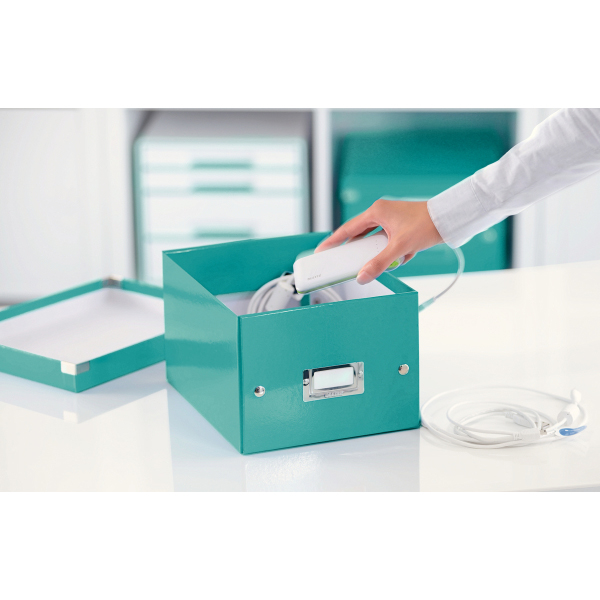 LEITZ 6043-00-51 CLICK&STORE Aufbewahrungs- und Transportbox Ablage- und Transportbox Eisblau