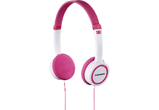 THOMSON HED1105 - Kopfhörer  (On-ear, Weiss/pink)