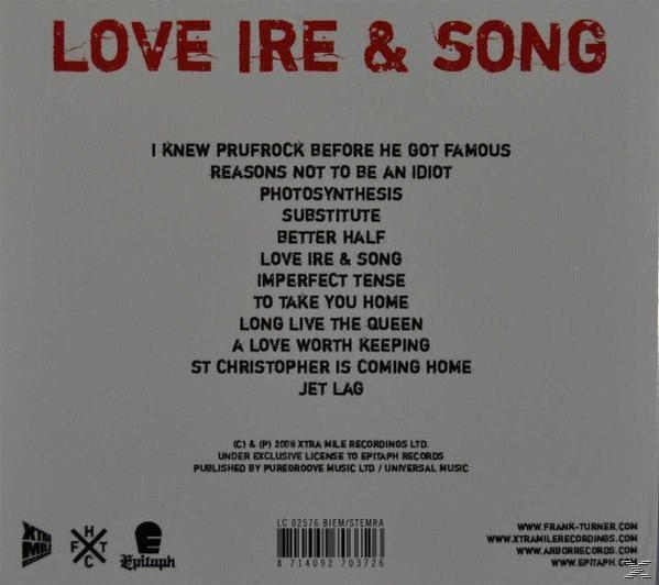 CD-Rückseite mit Titelliste und Epitaph Records Logo.