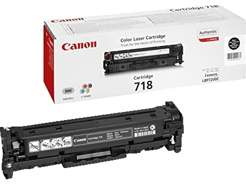CANON 718 Black 2662B002; Tonerpatrone
