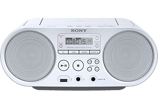 SONY SONY ZS-PS50, bianco - Boombox (AM, FM, Bianco)
