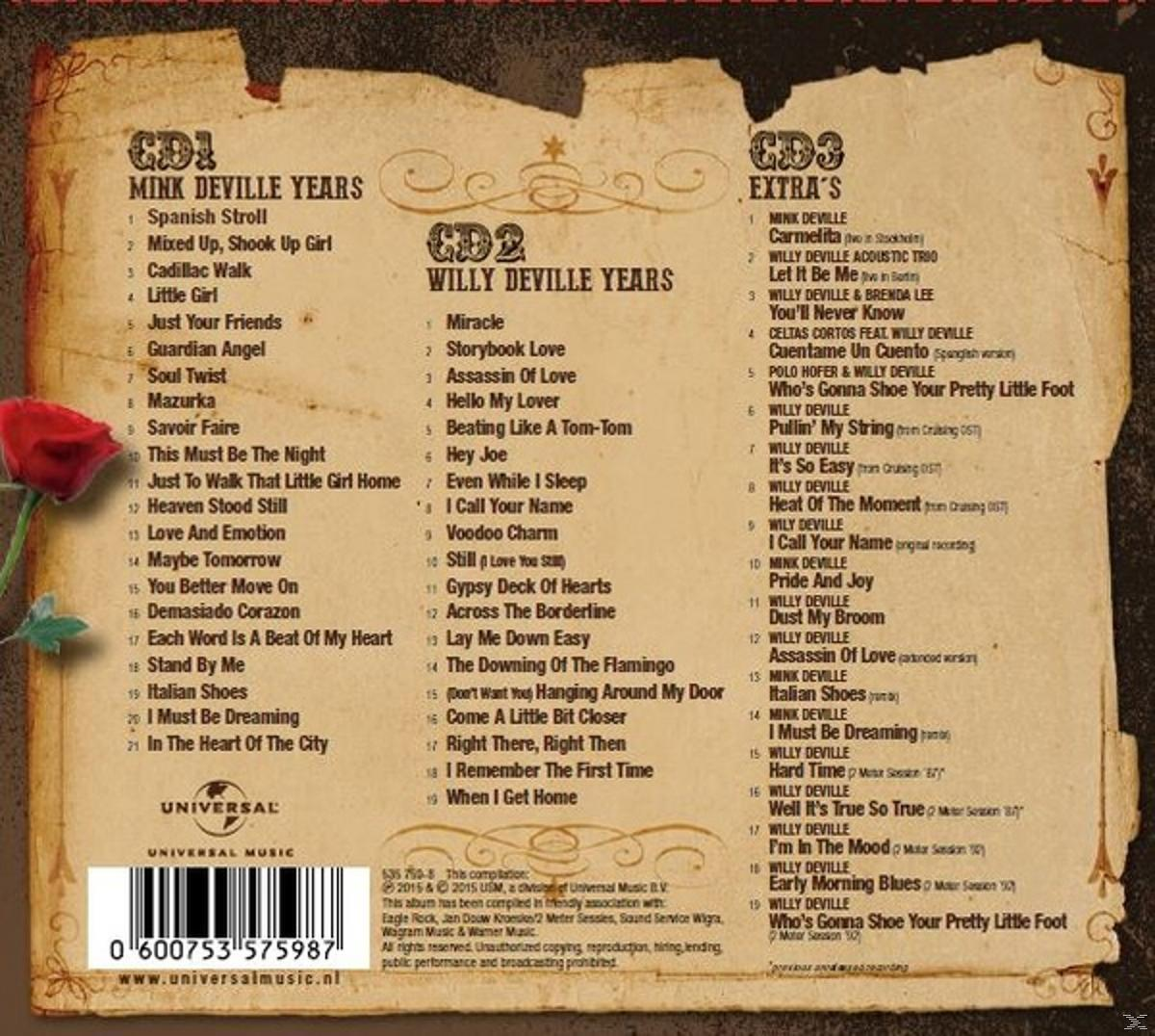 CD-Rückseite. Songlisten, einschließlich 