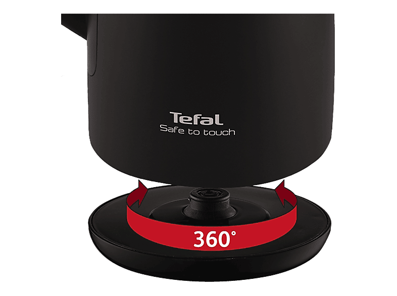 TEFAL KO 3718 Wasserkocher, Schwarz