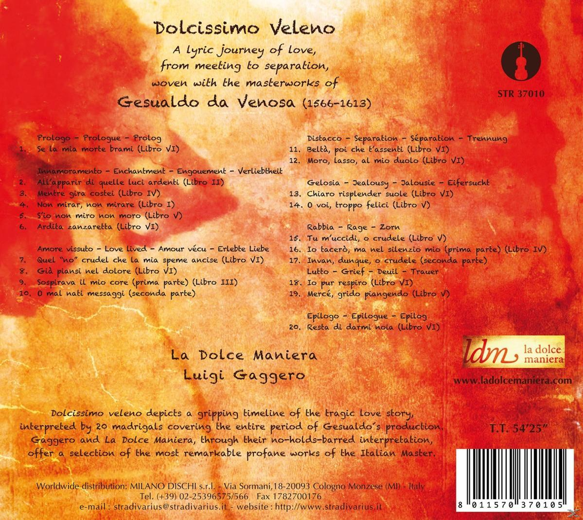 La Dolce Maniera, Luige Gaggero - Dolcissimo Veleno  - (CD)