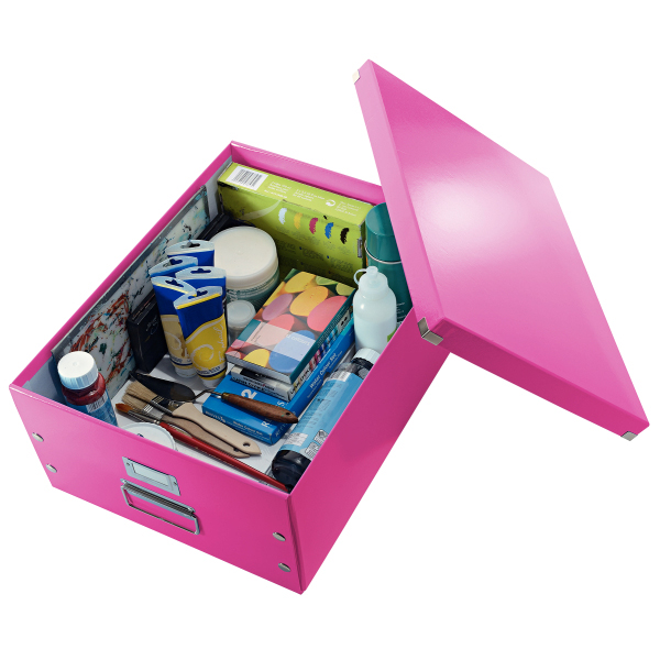 LEITZ 6045-00-23 CLICK&STORE Aufbewahrungs- und Transportbox groß Ablage- und Transportbox Pink