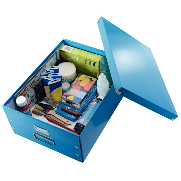LEITZ 6045-00-36 CLICK&STORE Aufbewahrungs- und Transportbox groß Ablage- und Transportbox Blau