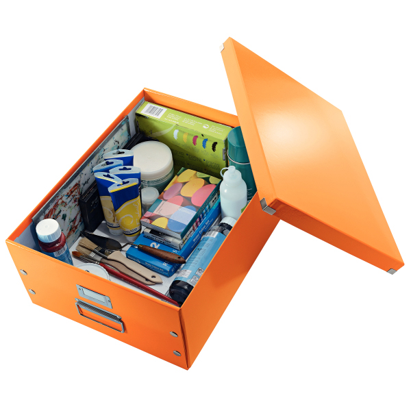 LEITZ 6045-00-44 CLICK&STORE Aufbewahrungs- und Transportbox groß Ablage- und Transportbox Orange