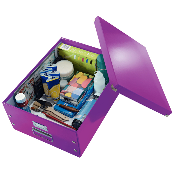 LEITZ 6045-00-62 CLICK&STORE Aufbewahrungs- und Transportbox groß Ablage- und Transportbox Violett