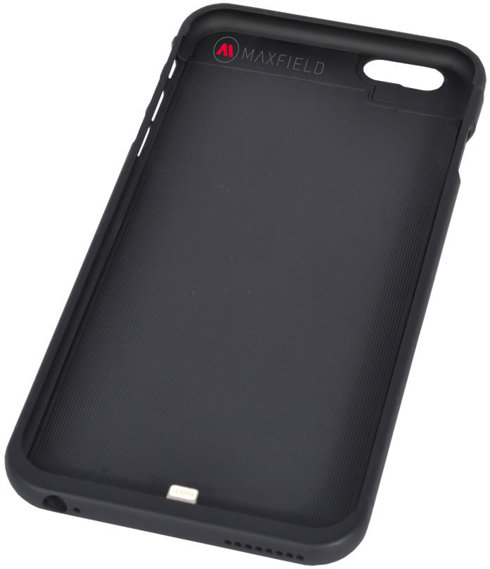 Case, MAXFIELD Schwarz Charging Wireless Apple, Backcover, 6, iPhone