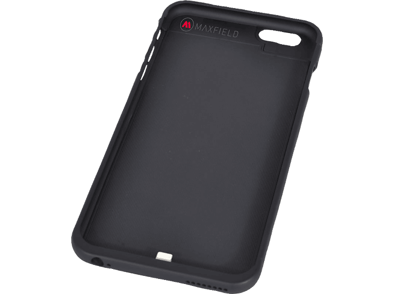 Case, MAXFIELD Schwarz Charging Wireless Apple, Backcover, 6, iPhone