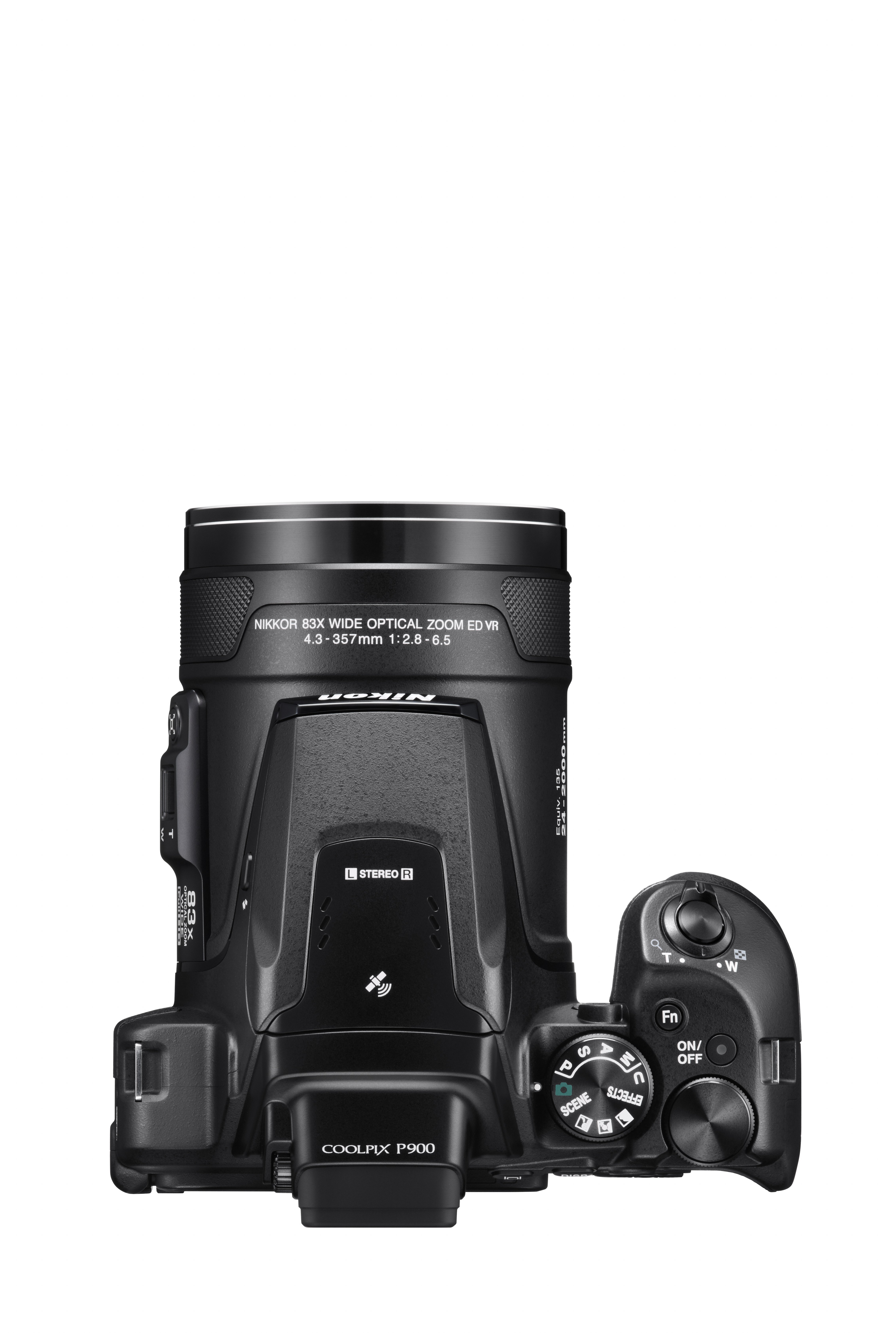 NIKON COOLPIX P900 Bridgekamera Schwarz, 83x opt. Zoom, TFT, WLAN