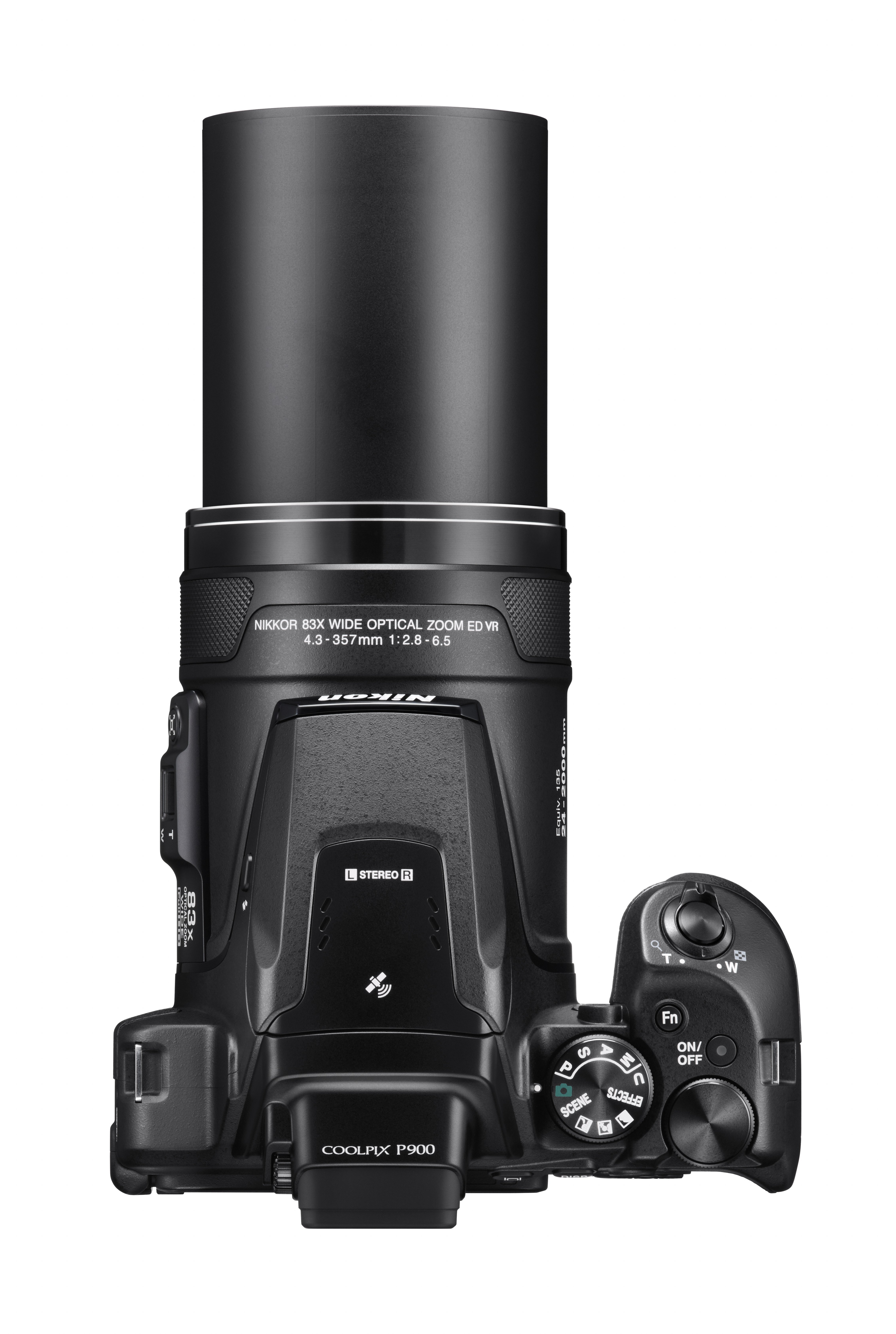 NIKON COOLPIX P900 Bridgekamera Schwarz, 83x opt. Zoom, TFT, WLAN