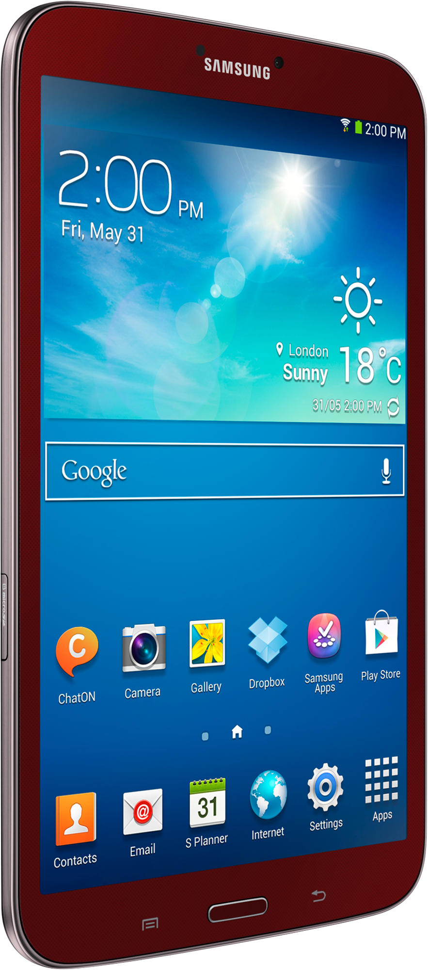 Tablet - Samsung Galaxy Tab 3 8.0 Roja 16GB, MHL y 2 cámaras