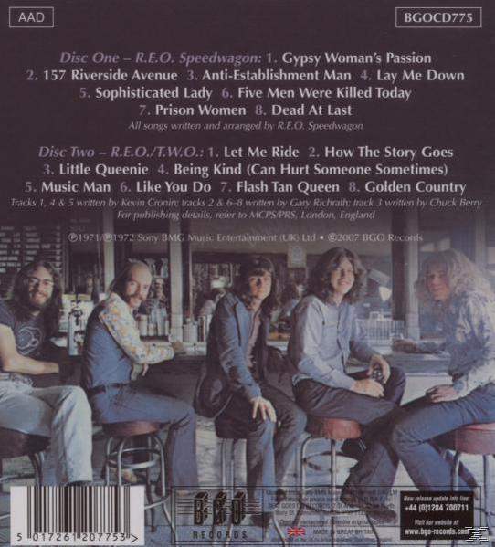 Rückseite einer Musik-CD mit Bandmitgliedern, Songtiteln und einer Barszene im Retro-Stil.