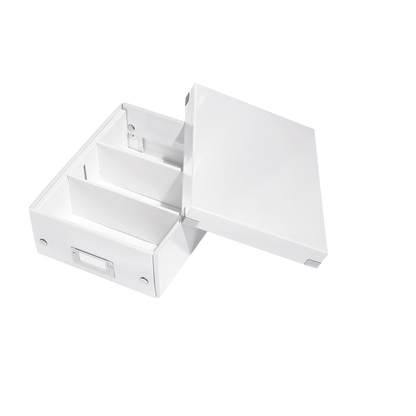 LEITZ 6057-00-01 CLICK&STORE Organistationsbox klein Aufbewahrungsbox Weiß