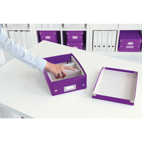 LEITZ 6057-00-62 CLICK&STORE Organisationsbox klein Aufbewahrungsbox Violett