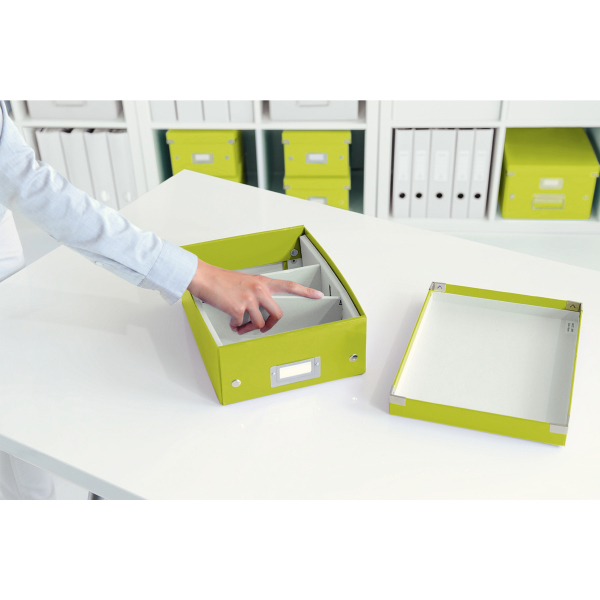 LEITZ 6057-00-64 CLICK&STORE Organisationsbox klein Aufbewahrungsbox Grün