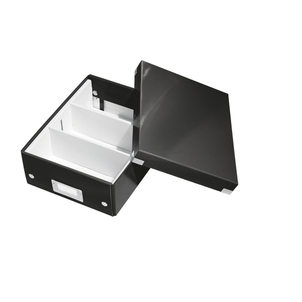 LEITZ 6057-00-95 CLICK&STORE Organisationsbox klein Aufbewahrungsbox Schwarz