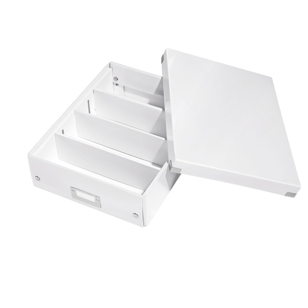 LEITZ 6058-00-01 CLICK&STORE Organisationsbox mittel Aufbewahrungsbox Weiß