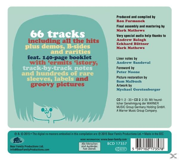 CD-Cover mit einer Zeichentrickfigur. Text: 66 Tracks inklusive Hits, Demos, B-Seiten, Raritäten.