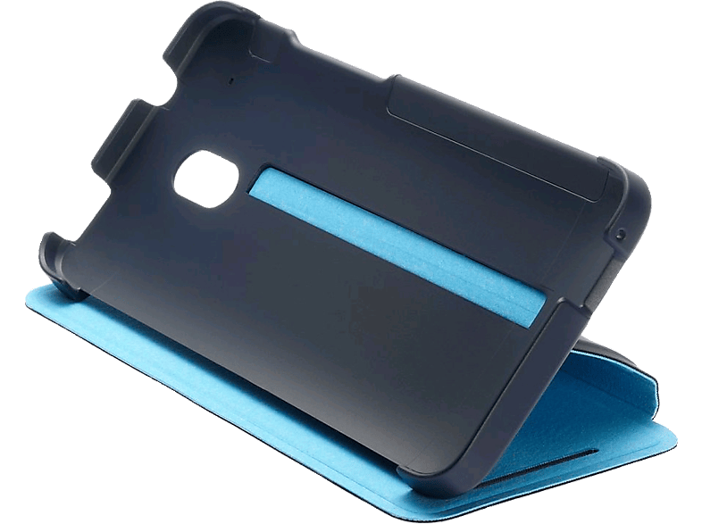 HTC FlipCase für One mini dunkelblau-hellblau, Flip Cover, HTC, One mini, dunkelblau-hellblau