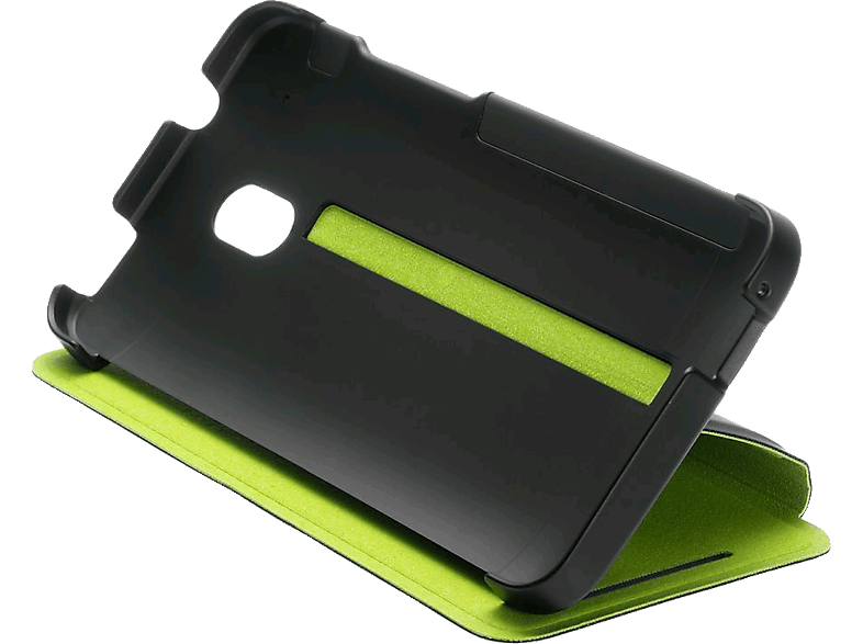 HTC FlipCase Flip Cover, Schwarz-grün One schwarz-grün, für HTC One, HTC,