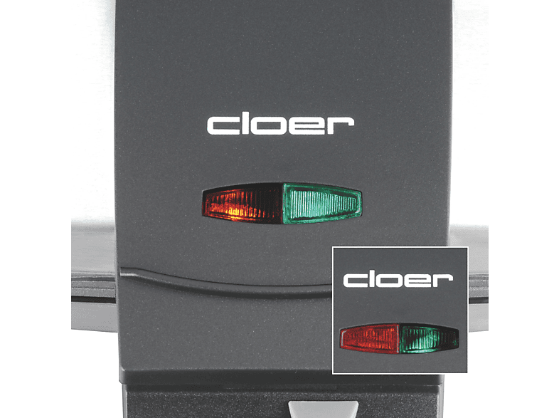 CLOER 1445 Brüssler Waffeleisen Edelstahl