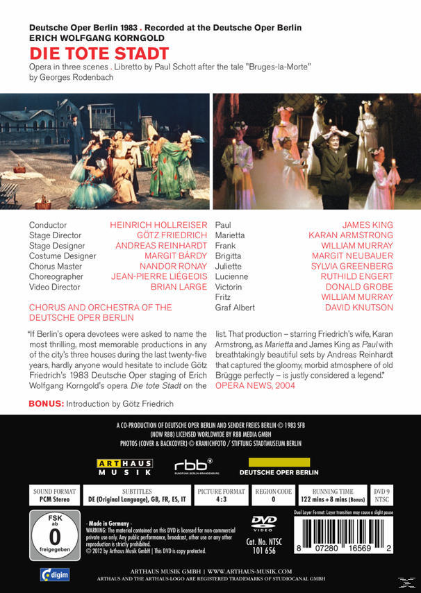 VARIOUS, Chorus And Orchestra Of The Deutsche Oper Berlin - Die Tote Stadt  - (DVD)