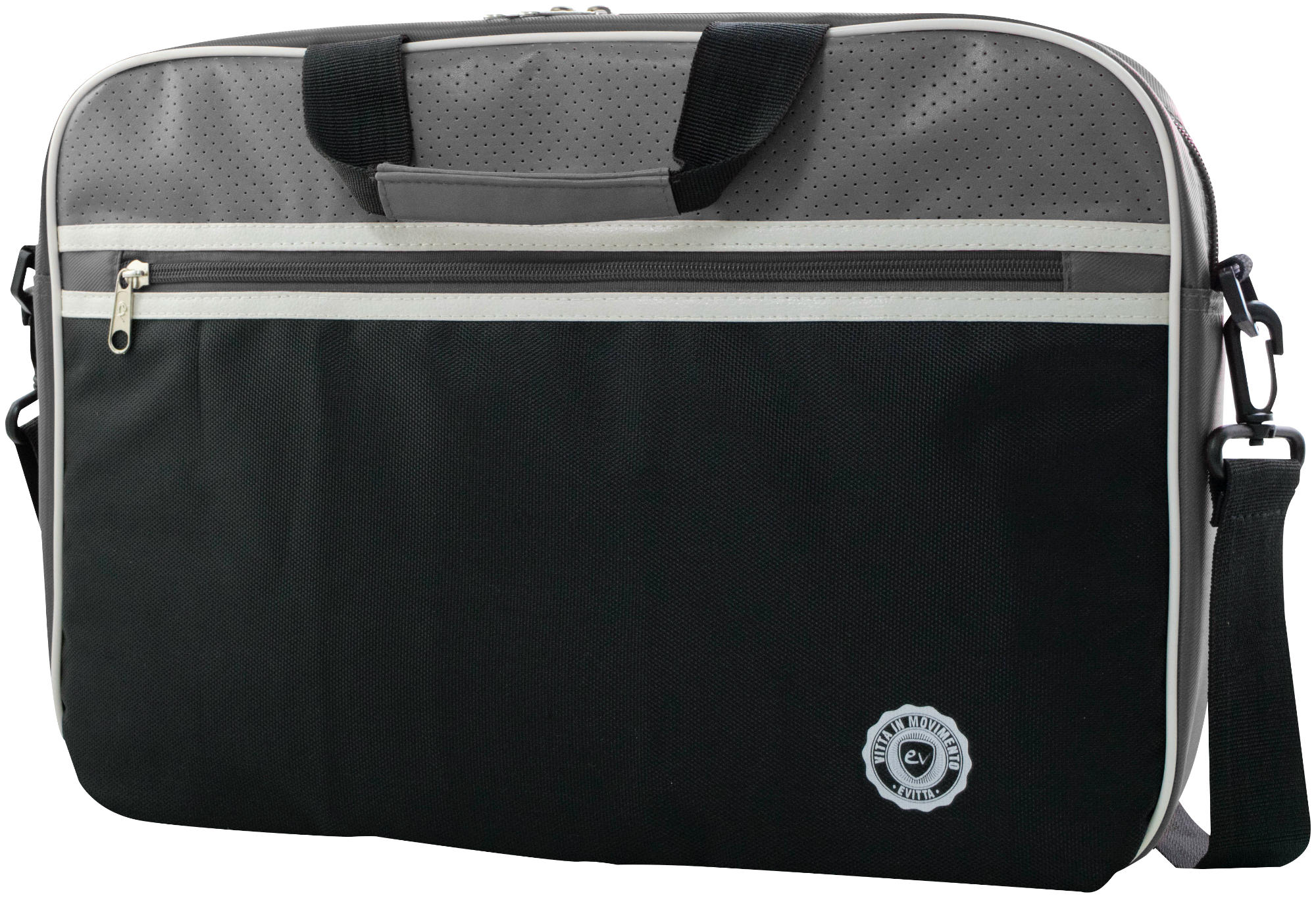 Funda para portátil de 12.5 " - E-Vitta Retro Bag Vive, Negro