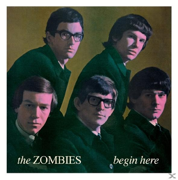 Albumborító 5 zöld dzsekis férfival. A zenekar neve "The Zombies".