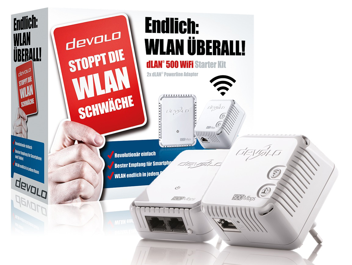 DEVOLO dLAN 500 WiFi Starter Kit