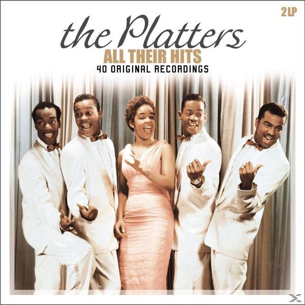 A Platters album borítója, öt ember formális öltözékben, vintage megjelenéssel.