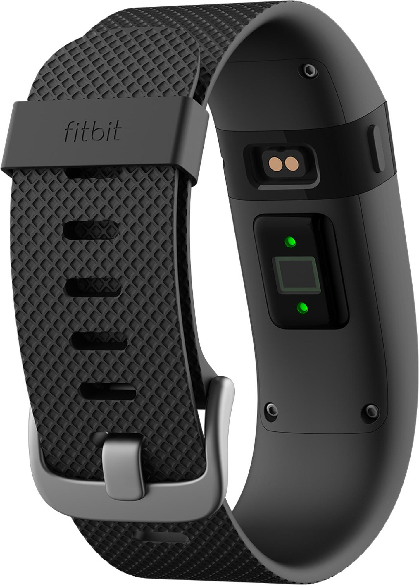 FITBIT Charge HR Large, Fitness Tracker, L, Schwarz