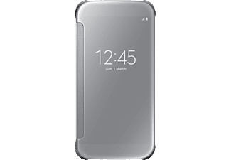 SAMSUNG GALAXY S6 Clear View Cover, argent - Sacoche pour smartphone (Convient pour le modèle: Samsung Galaxy S6)