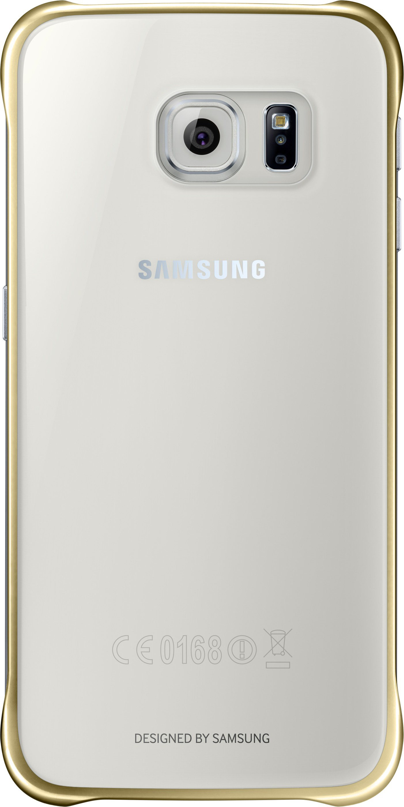 SAMSUNG SGS6 FLAT CLEAR COVER GOLD - Smartphonetasche (Passend für Modell: Samsung Galaxy S6)
