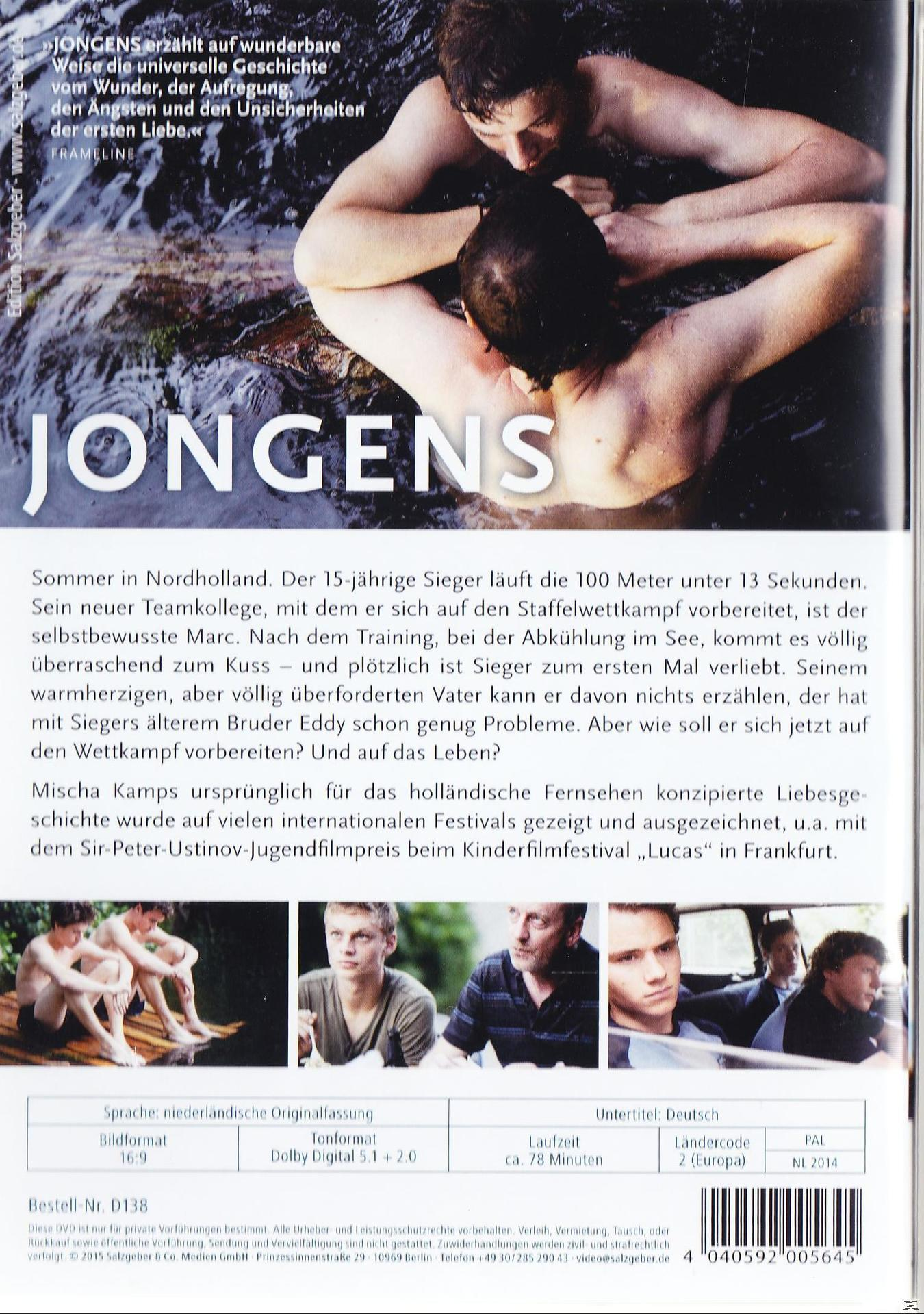 Film-DVD-Cover zweier junger Männer im Wasser, Text auf Deutsch.