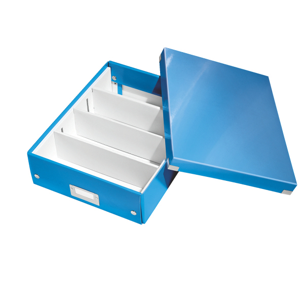 LEITZ 6058-00-36 CLICK&STORE Organisationsbox mittel Aufbewahrungsbox Blau