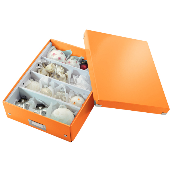 LEITZ 6058-00-44 CLICK&STORE Organisationsbox mittel Aufbewahrungsbox Orange