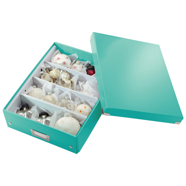 LEITZ 6058-00-51 CLICK&STORE Organisationsbox mittel Aufbewahrungsbox Eisblau
