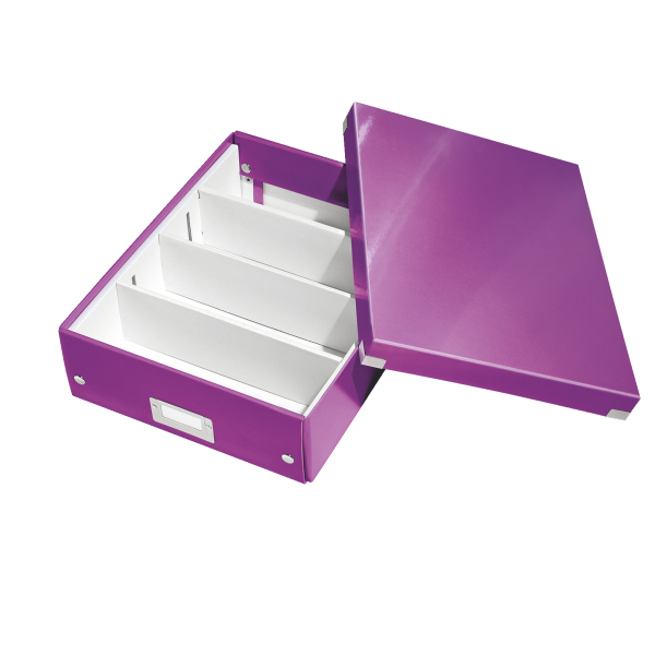 LEITZ 6058-00-62 CLICK&STORE Organisationsbox mittel Aufbewahrungsbox Violett