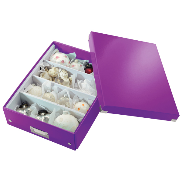 LEITZ 6058-00-62 CLICK&STORE Organisationsbox mittel Aufbewahrungsbox Violett