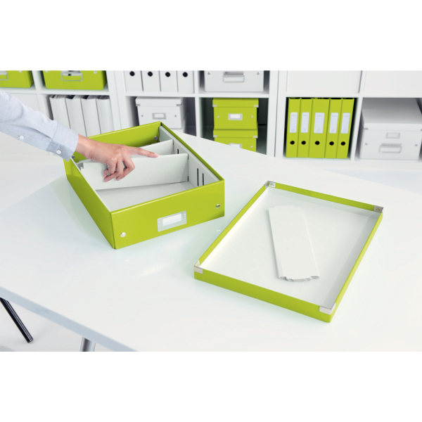 LEITZ 6058-00-64 CLICK&STORE Organisationsbox mittel Aufbewahrungsbox Grün