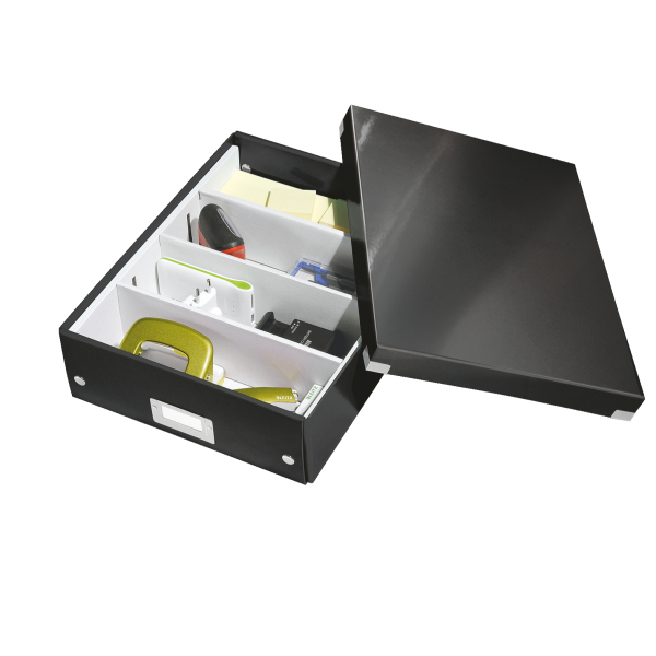 LEITZ 6058-00-95 CLICK&STORE Organisationsbox mittel Aufbewahrungsbox Schwarz