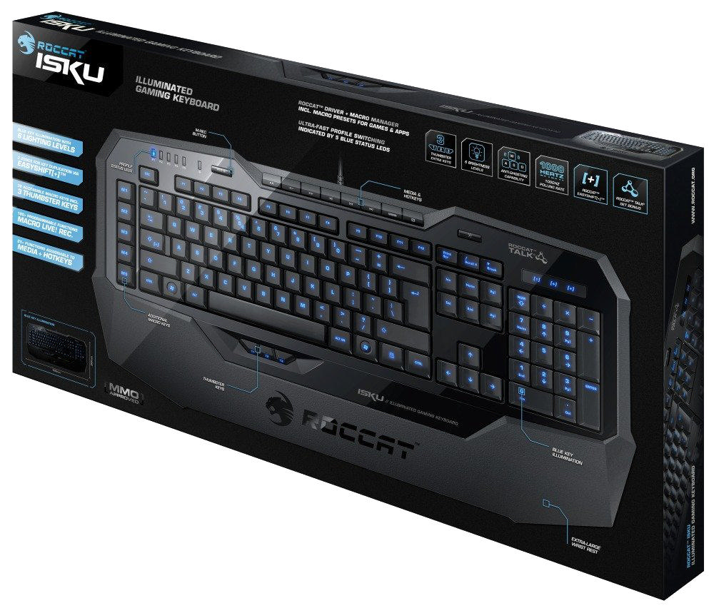 ROCCAT ROC 12 707 Isku Işıklı Oyun Klavyesi