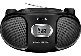PHILIPS AZ105B/12 Radio CD Player, Schwarz