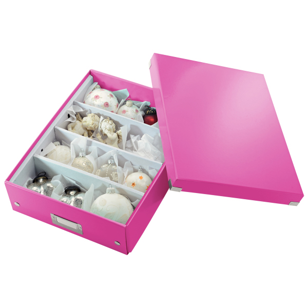 LEITZ 6058-00-23 CLICK&STORE Organisationsbox mittel Aufbewahrungsbox Pink