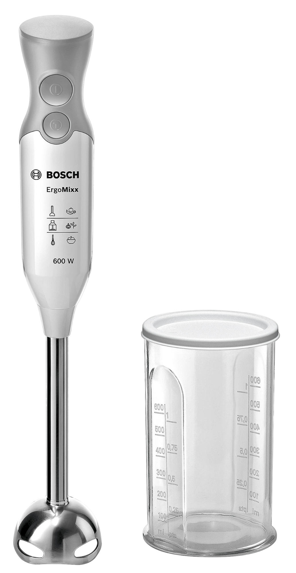 Bosch Hogar Ergomixx batidora de mano msm66110 600 w 0.38 gris 600w quattroblade varilla licuadora 2 velocidades blanco potencia