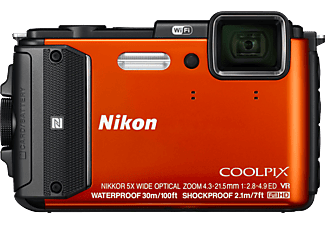 NIKON Coolpix AW130 narancs digitális fényképezőgép