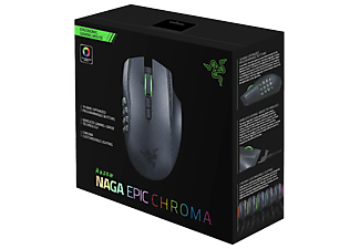 RAZER Naga Epic Chroma Kablolu ve Kablosuz Gaming Mouse Siyah