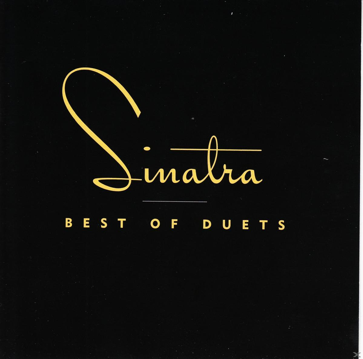 Albumcover. Goldenes 'Sinatra' und 'BEST OF DUETS' auf schwarzem Hintergrund.